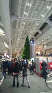 De setter opp juletreet på Oslo S