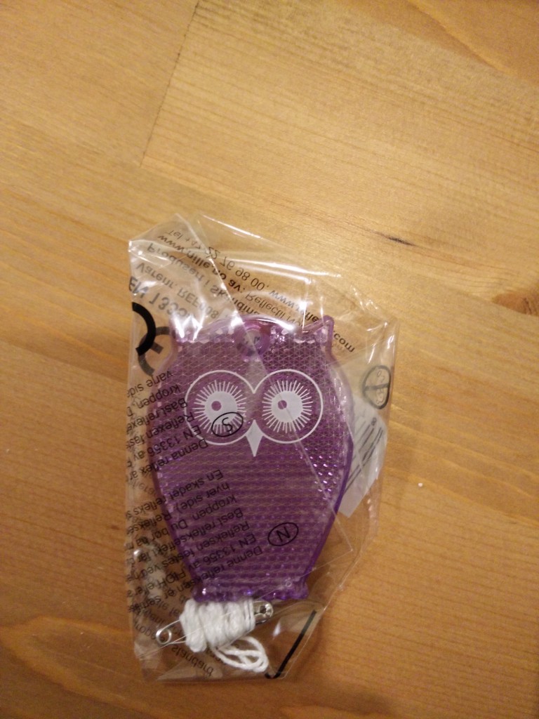 Verdens søteste refleks! UGLE! :D