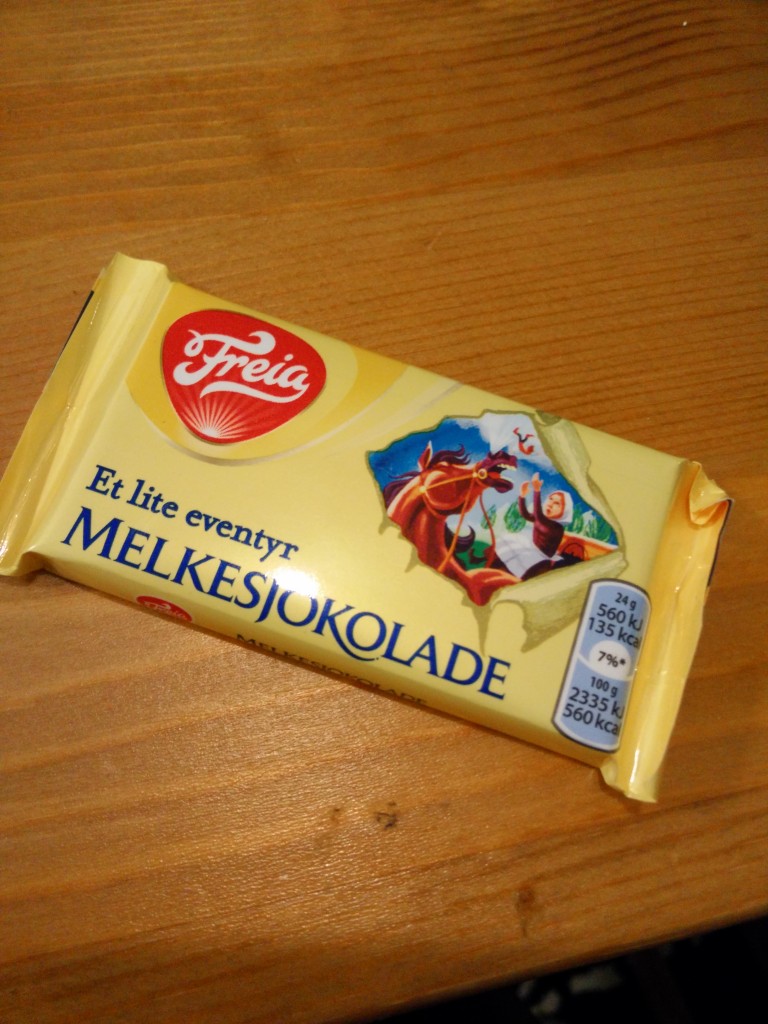 MELKESJOKOLADE!!! Den er MIN! MIN MIN MIN!