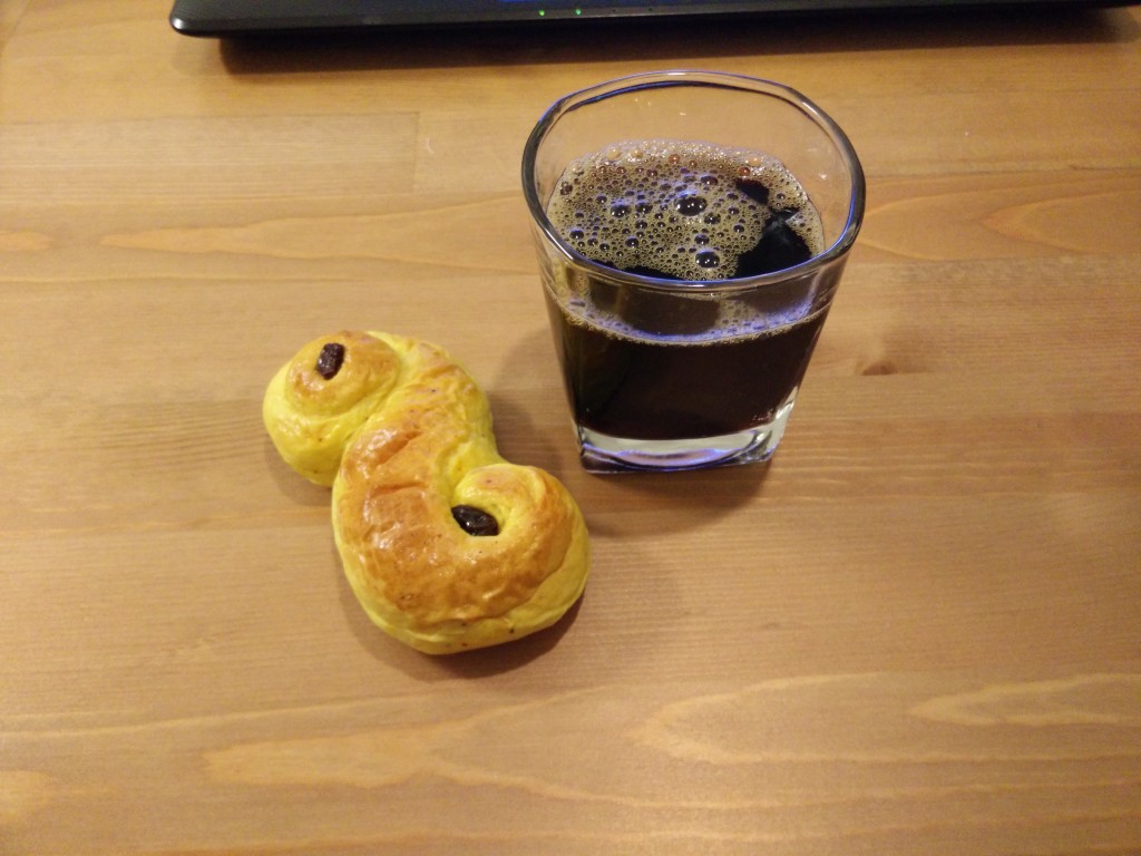 Og avsluttningsvis.. litt lussekatter og must :)