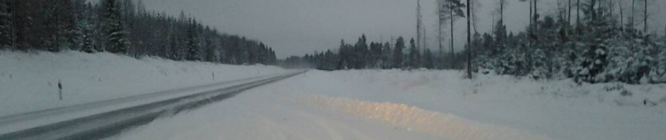 Driving in a winter wonderland